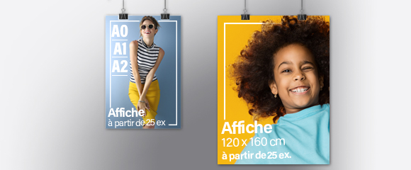 Impression Affiche éco - A2, A1, A0 en J+3